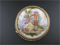 Vtg Limoges France Brooch/ Pin