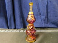 Egyptian Glass Perfume Bottle , Purple