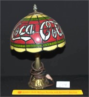 Tiffany Style Coca-Cola Lamp (shade is plastic)