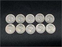 10 1971-D Kennedy Half Dollars