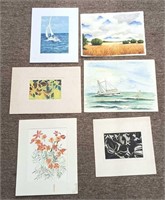 Collection of Various Signed Artwork