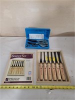 Flexcut Carving Tool Set In Box and Hand Punch