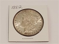 1882 MORGAN SILVER DOLLAR COIN