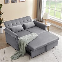 2 in 1 Sofa Bed  Recliner Futon  C-Grey