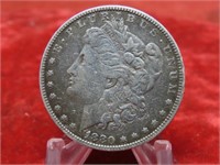 1880-Morgan Silver dollar US coin.