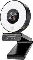 papalook 1080P Webcam with Ring Light