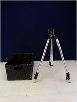 Camera Tripod/Black Wicker Bin