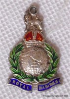WW1/2 Royal Marines Silver Sweetheart Pendant