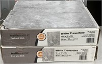 (CX) Traffic Master WHITE TRAVERTINE Peel & Stick