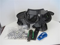 Cable Guy Tool Belt, tools and Coax Cable Adapters