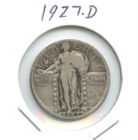 1927-D Standing Liberty Silver Quarter