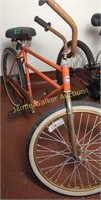 Orange Workman Beach Cruiser Bicycle