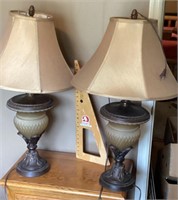 Pair of large table lamps