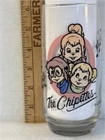 The Chipettes Hardee’s collectible glass