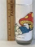 Lazy Smurf Hardee’s collectible glass