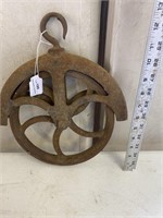 Antique Metal Pully Wheel