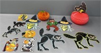 Halloween Decorations Black Cat; Witches etc