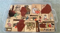 Box of Rubber Stamps, Animals, Characters