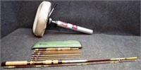 (2) Gladding Utica & Pack Fishing Rods & Boat Seat
