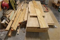 GROUPING OF WOOD- 2' X 8' & 4' X 8' SHEETS OF