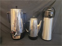 Lot of 3 coffee warmers