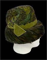 Carson Pirie Scott & Co. 1950s Feather Hat