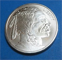 1 oz Silver Buffalo Design Round