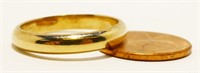 14K Y Gold Wedding Band Ring Sz 9.5 4.9g
