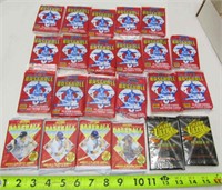 23 Sealed Wax Pack of Baseball Cards Mix Packs
