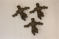 Lot of 3 Small Bronze Chinese Boys