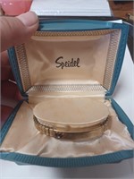 Speidel Vtg. Bracelet in Case Has 10K GF Cap Tops