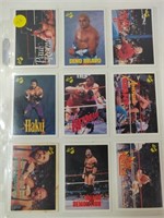 9 TITAN 1990 INCL BRET HART & ANDRE THE GIANT CARD