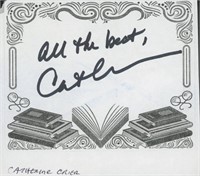 Catherine Crier signed bookplate