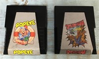 Vtg. Spider-Man & Popeye game cartridges