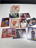 Vintage 1981 Dallas TV Show large lot of cards
