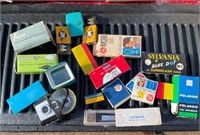 Lot of vintage camera/ record supplies