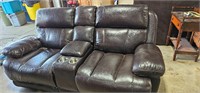 Leather Sofa - Recliner - Electric - works