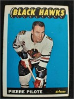 1965-66 Topps NHL Pierre Pilote Card