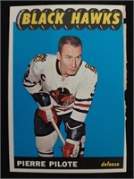 1965-66 Topps NHL Pierre Pilote Card