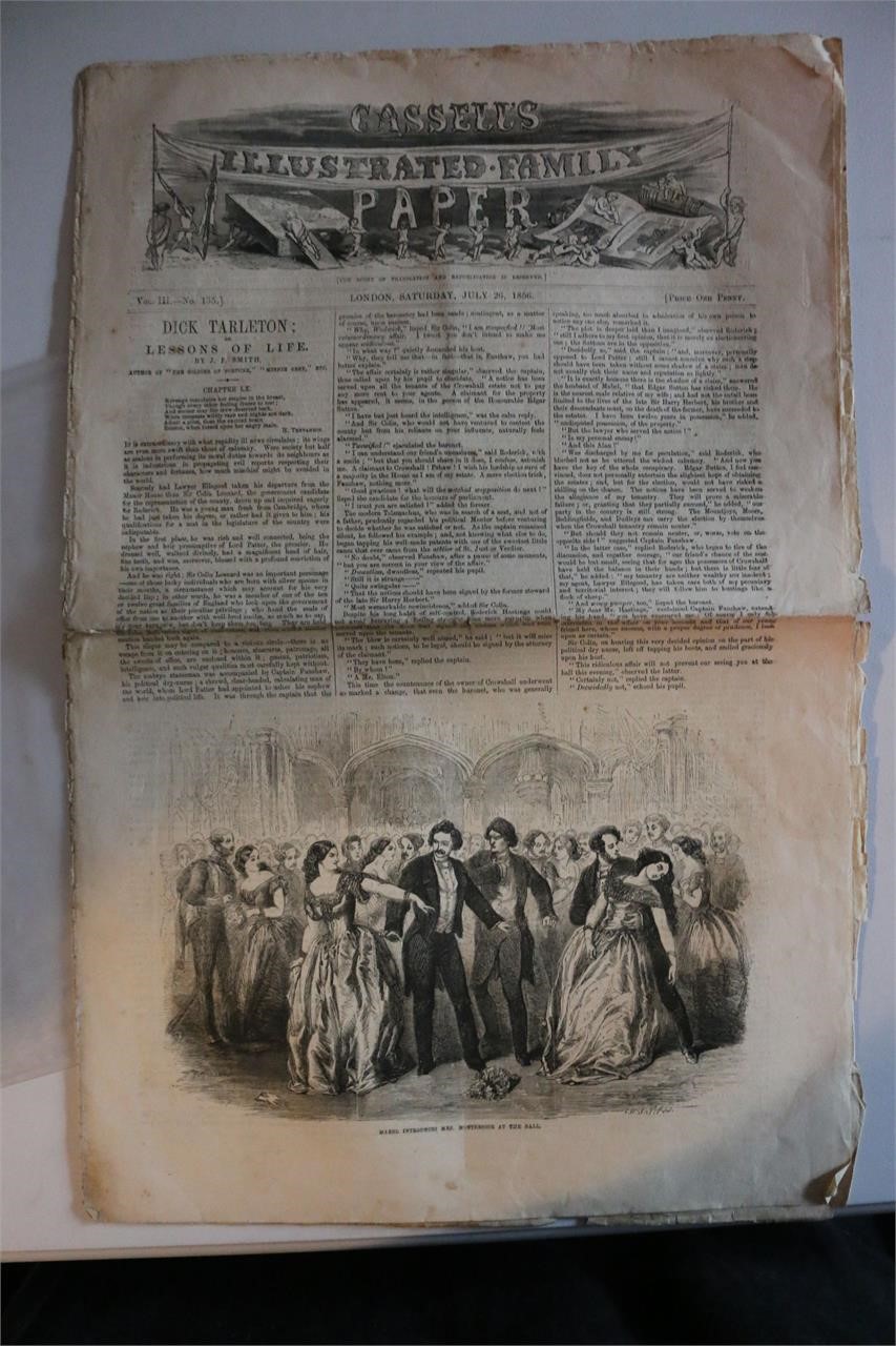 July 26th 1856 Cassell's Illustrated Family Paper