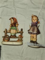 2 Vintage Goebel Girl Figures, West Germany