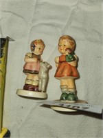2 Vintage Goebel Hummel Girl Figures, Germany,