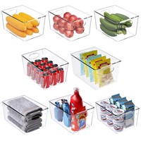 RSSF Kitchen Organizers And Storage,8 Pack Clear