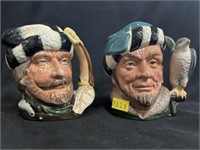 Two Royal Doulton Toby Mugs