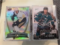 10 x 25 count plastic cases with hockey cards