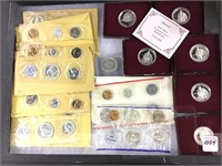Collection of Coins Including 6-90% Silver