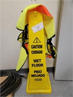Caution Vest and Caution Cone