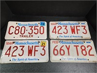 Massachusetts License plates