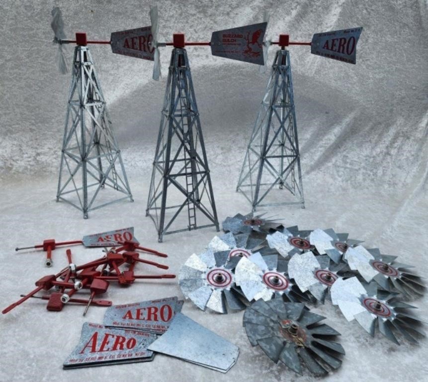 3 Miniature Windmills and Extra Parts