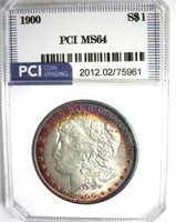 1900 Morgan PCI MS64 Terrific Color